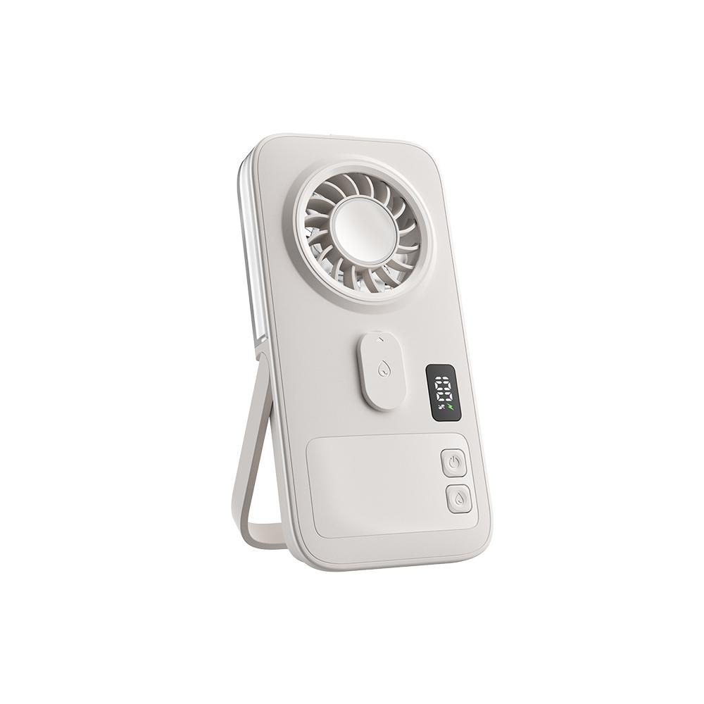 Handheld Fan with Digital Display, USB Rechargeable, Portable and Hydrating Mist Spray for Outdoor and Travel One Size