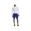 Under Armour Solid Color Logo Print Pullover Long-Sleeve T-Shirt Men Tops White 1369606-100