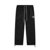 Li Ning Basketball Series Bad Five Effen Kleur Midden Taille Zacht Vetersluiting Ademend Veelzijdig Rechte Pijp Casual Broek Heren bottoms AKXV067-2