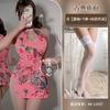 Sex Underwear Split-ended Sleeveless Printed Cheongsam Slim and Thin Sexy Uniform People Cheongsam Sex Clothes
