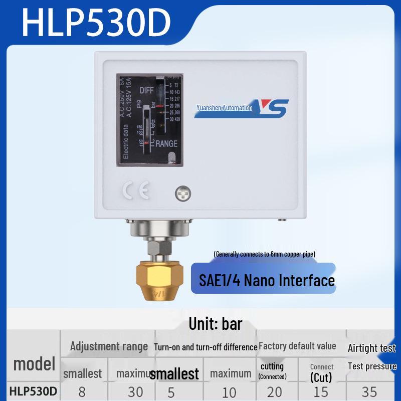 Adjustable Pressure Controller for Air Compressors and Water Pumps - Auto Start/Stop