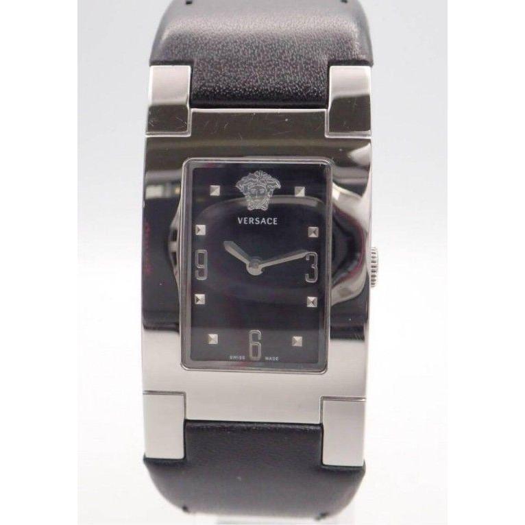 Used VERSACE ladies watch black silver