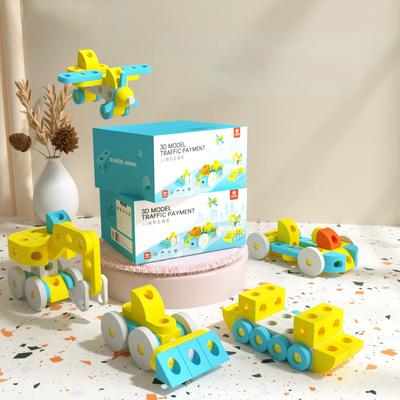 Pädagogische EVA-Schaumstoff-Bausteine für Kinder, Spielzeug, Bunte Montage, Wissenschaft und Bildung, DIY, Großteil-Montagespielzeug