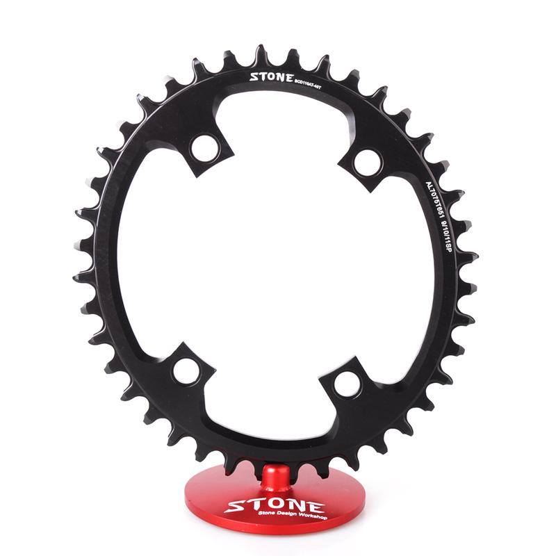 Stone Oval Single Chainring BCD 110mm BCD110 4 Arms for APEX Road Bike Folding Bike Narrow Wide Chain Ring Chainwheel Part