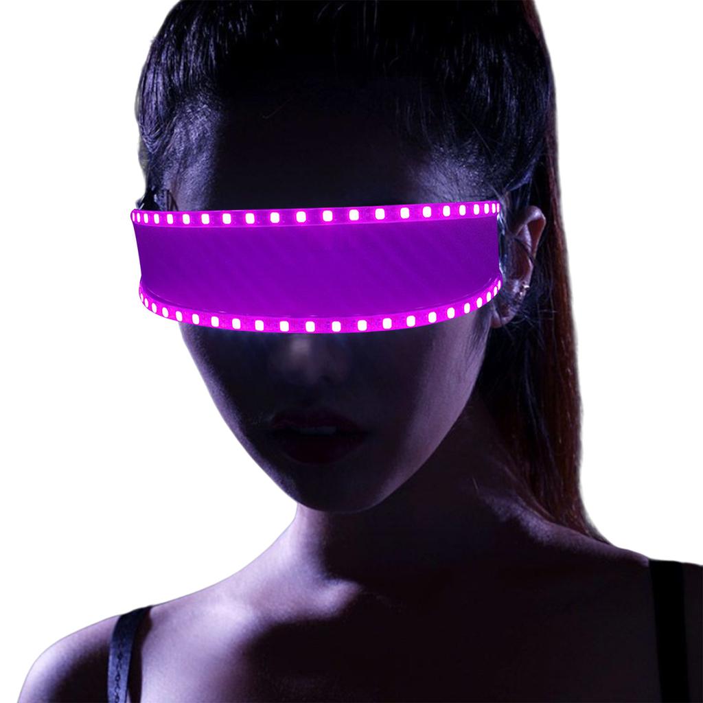 Dance Show Flashing Glasses for Kids Adult LED Punk Glasses for Party Rave Party Eyewear with Dynamic Lighting