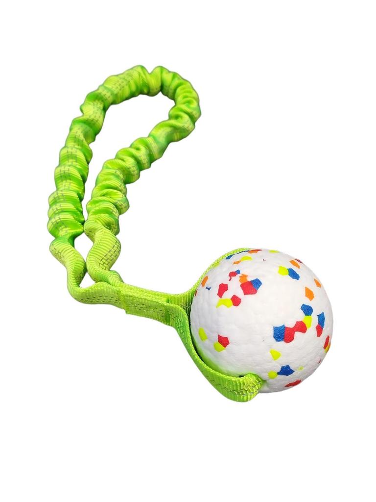 ETPU Popcorn Ball: Chew-Resistant Interactive Dog Toy for Tug of War and Puzzle Play