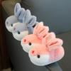 Kids' Winter Cotton Slippers - Cute Bunny Design, Warm, Non-Slip, Soft Sole for Girls and Boys