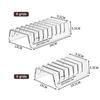 Multi-Slot Design CD Display Shelf Universal 6/8 Grids Acrylic Phone Stand Transparent Sturdy Tablet Bracket Display Stand