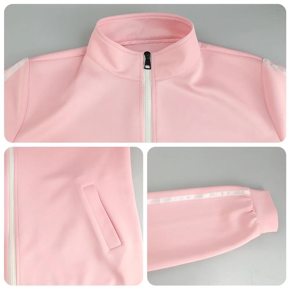 Just Saiyani Cosplay Bocchi The Rock Gotou Hitori Cosplay Costume JK Uniform Pink Jacket Skirt Wig Suit Halloween Anime Cosplay