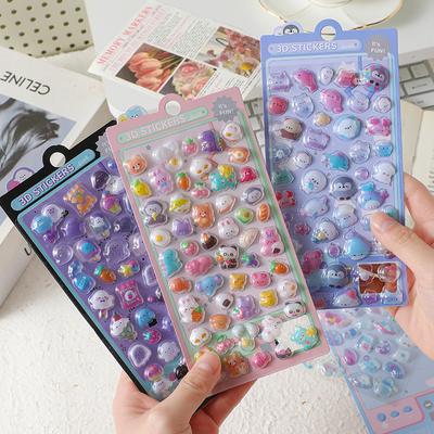 Japanese Cartoon 3D Hollow Relief DIY Planner Decorative Stickers for Children Water Cups and Phone Cases Designed for Hours of Fun