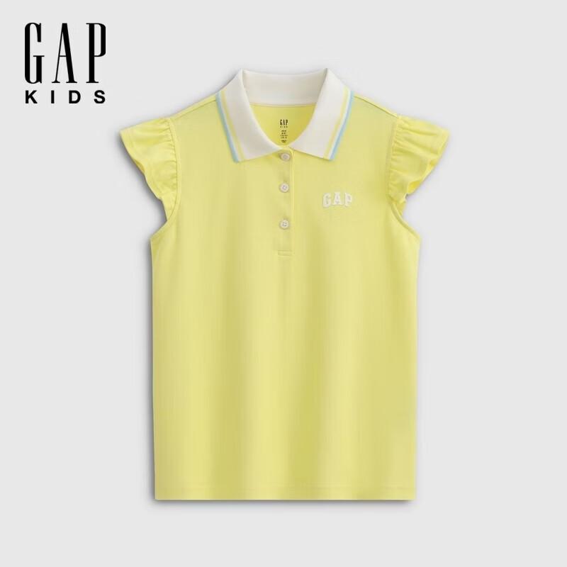 Gap Girls' Big Kids' Moisture-Wicking Flutter Sleeve Polo Shirt