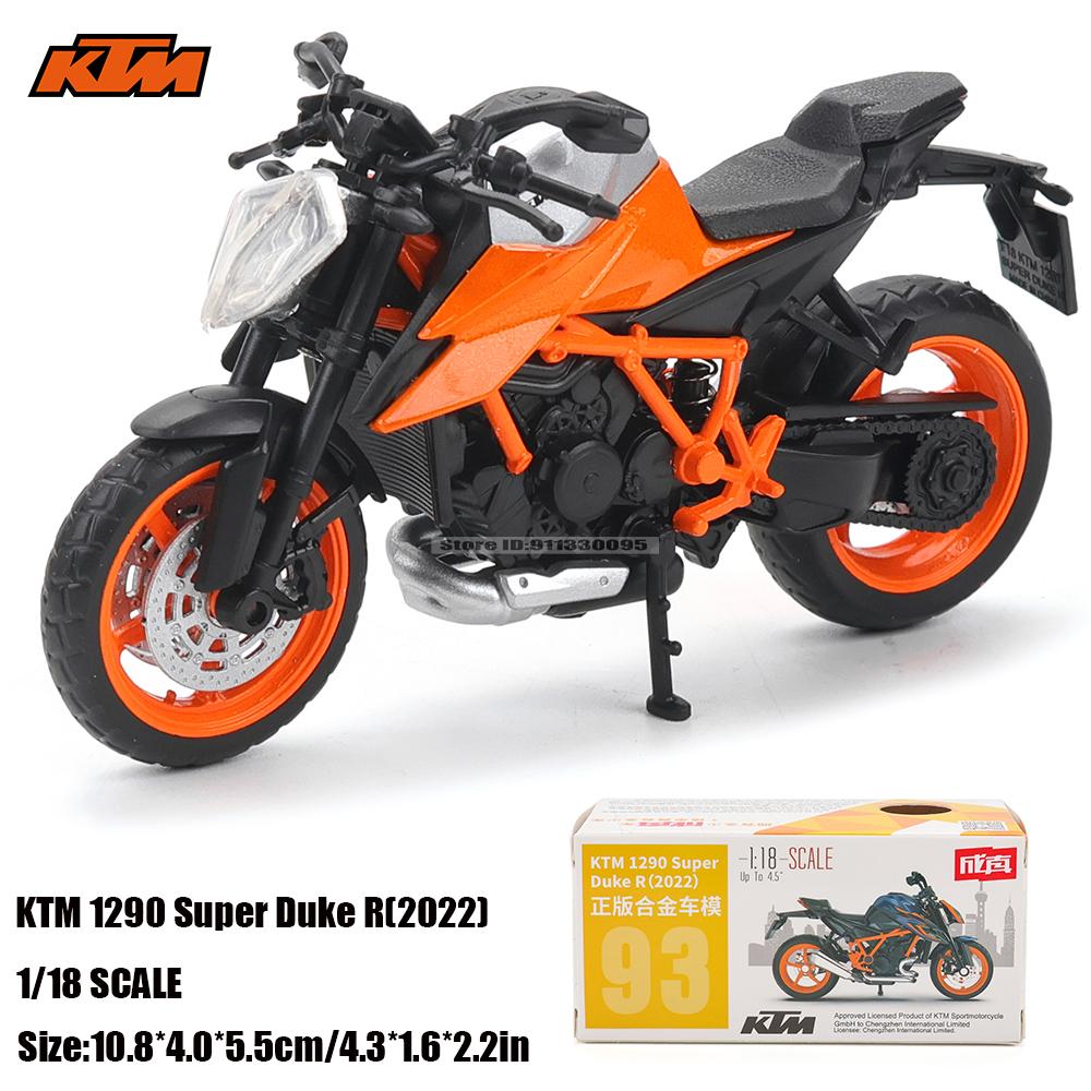 MSZ CCA 1:18 KTM 1290 Super Duke Классический Мотоцикл Сплав Модель Автомобиля Детская Игрушечная Машинка Литая Модель Мотоцикла Игрушка Подарки