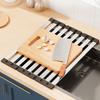 304 Stainless Steel Kitchen Sink Drain Rack Foldable Dish Drainer Rack Rack Sink Bowl And Dish Storage Rack Drying Storage Shelf