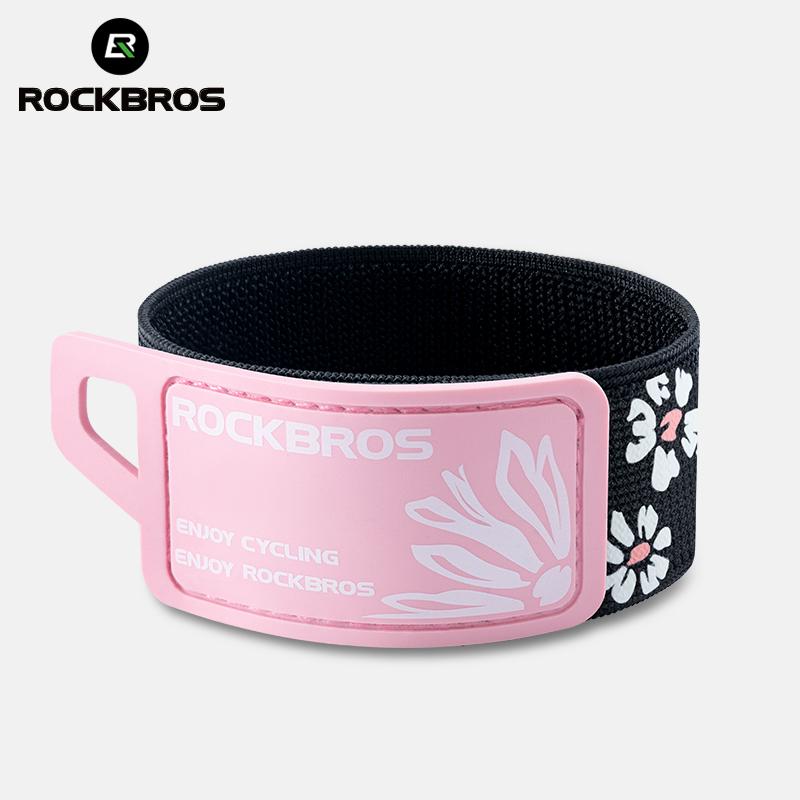 ROCKBROS Portable Bicycle Leg Strap Ankle Elastic Band Leg Band Wrist Safety Band Reflective Bandage Suitable for Cycling 49210001001