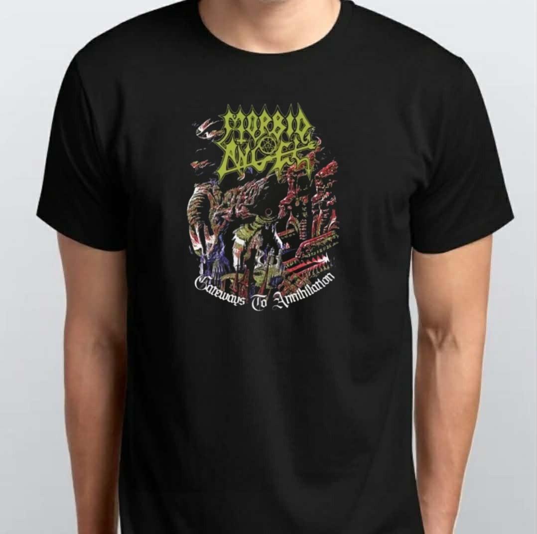 Death Metal Band Morbid Angel Global Tour T-SHIRT S M L XL XXL 3 4 XL Black S