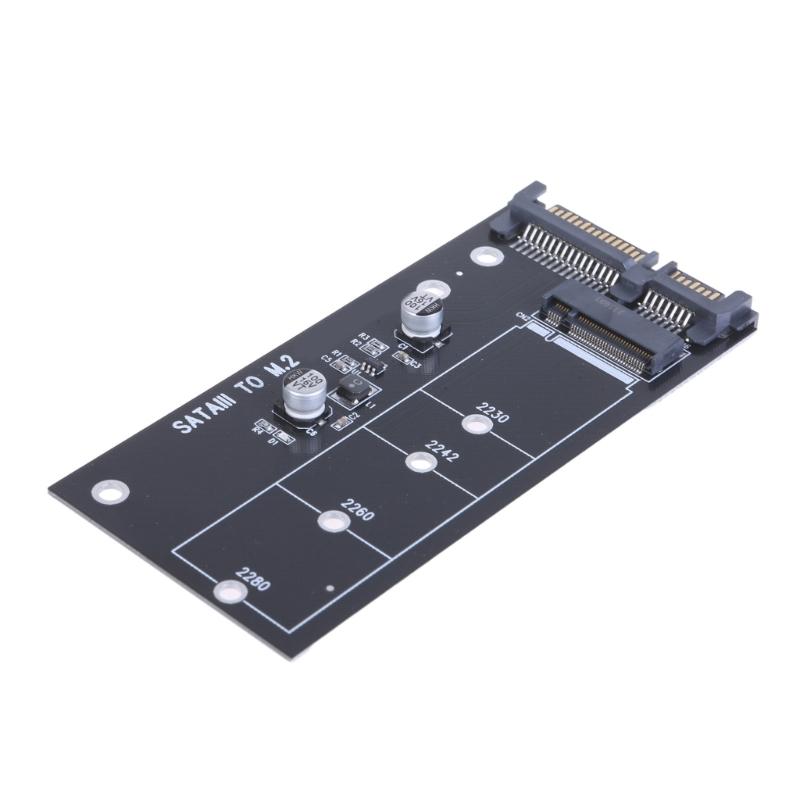 Convenient M.2 To SATA3 Adapters Card Highly Efficiency SATA M.2 SSD Convert Adapters Card Experience Fast Performances