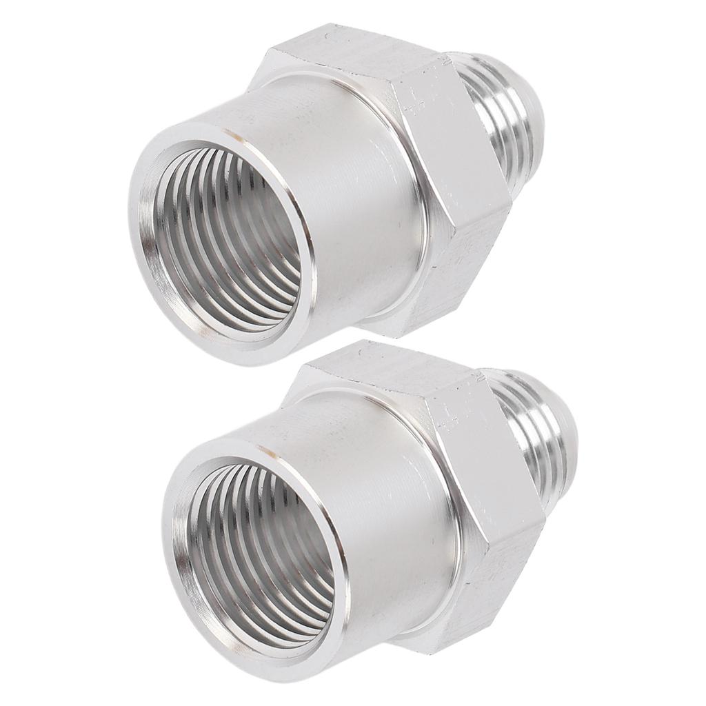 1Pair Fuel Hose Line Adapter M16X1.5 Female Thread to AN6 Male Thread Fuel Adapter Thread Connector for Pipeline