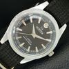 MONTRE HOMME SUISSE À REMONTAGE MANUEL VINTAGE RESTAURÉE CADRAN COULEUR NOIRE a707179-1
