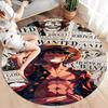 Luffy D Round Area Rug Carpet Rug For Living Room Bedroom Sofa Playroom Decor Nonslip Floor Mat