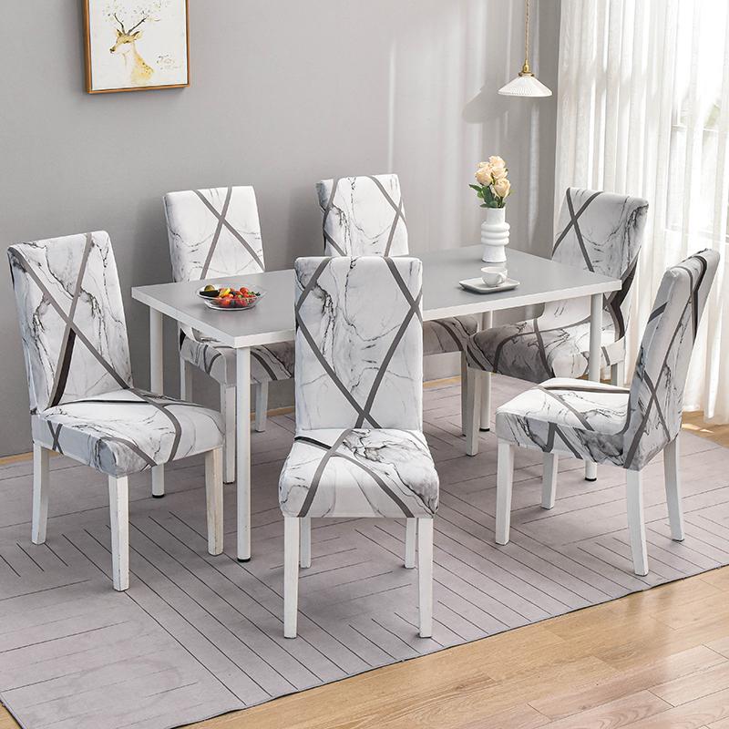 Dining Chair Slipcover Parsons Chair Furniture Protector Stretch Chair Covers For Dining Room, Restaurant, Kitchen, Party 4/6Pcs
