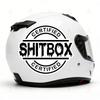 1pc Shitbox Interesting Trendy Car Sticker Waterproof for Windows Trunk Motocycle Helmet Fairing Scooter Universal Vinyl Decals