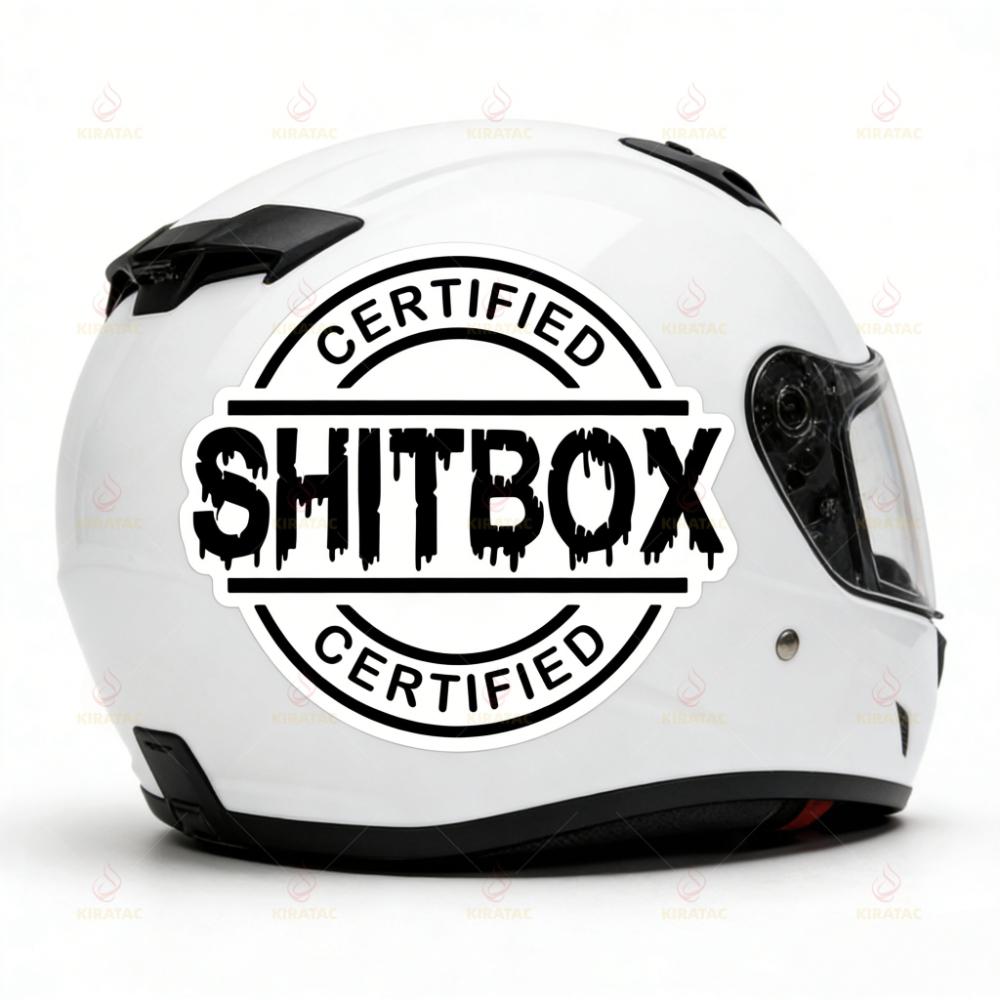 1pc Shitbox Interesting Trendy Car Sticker Waterproof for Windows Trunk Motocycle Helmet Fairing Scooter Universal Vinyl Decals