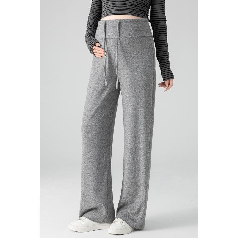 Maternity Wide-Leg Drawstring Pants - 2026 Spring/Summer Collection Extra Large