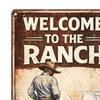 Vintage Funny Western Cowboy Bathroom Metal Sign Aim Like A Cowboy Wall Art Humor Toilet Decoration for Guest Bathroom Restroom
