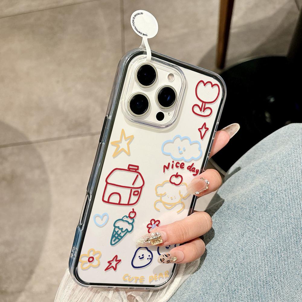 Painted Phone Case for iPhone 17 11 12 13 14 15 16 iPhone 17 12 13 14 15 16 Pro 17 12 13 14 15 16 Pro Max  High Quality Painted Animal Cute Phone Case