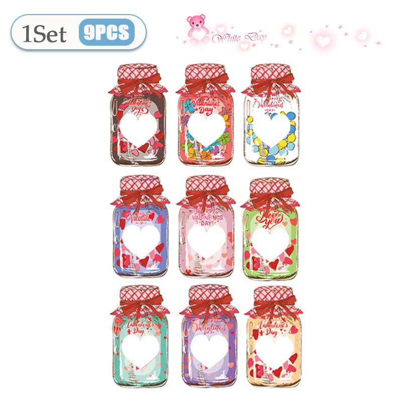 

9-180 шт. Новый День святого Валентина Тематические конфеты и закуски Открытки Сумка Сладкие вечерние украшения Принадлежности Свадебные конфеты Открытки Оригинальный Подарочный Пакет 15x9x0.5cm