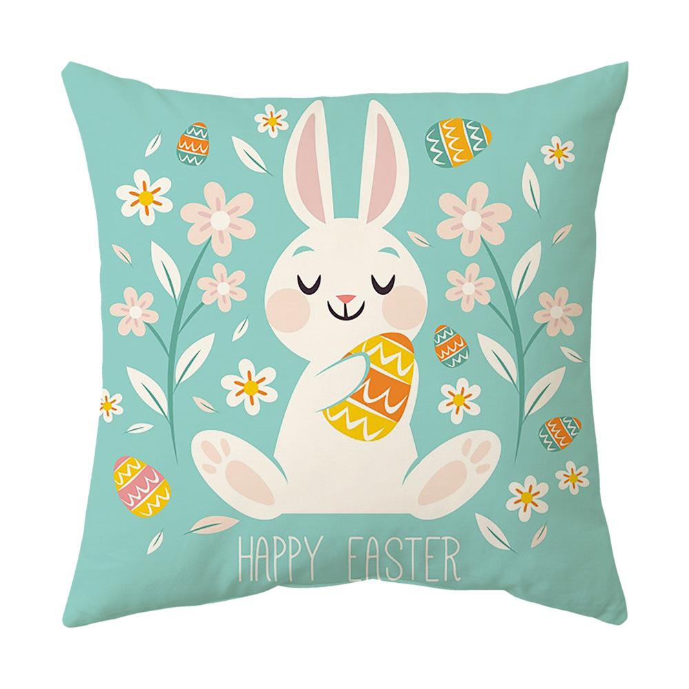 Easter Pillow Cover Cartoon Sofa Cushion Cover Office Waist Cushion Cover