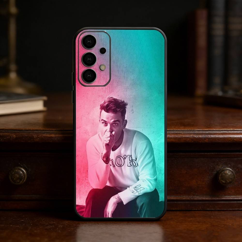

Singer R-Robbie W-Williams phone Case For Samsung S25,24,21,22,23,30,Ultra,20,Plus,Fe,Lite,Note Soft Black Cover Samsung S105G
