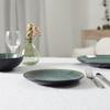 Elia Ceramic Plate, Green, Diameter 27 Cm, Retro Style