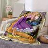 1pc Tangled Rapunzel & Pascal Disney Princess Throw Blanket Home Decor, Couch Cover, Outdoor, Gift for Friends, Flannel Blanket, Bedroom, Living