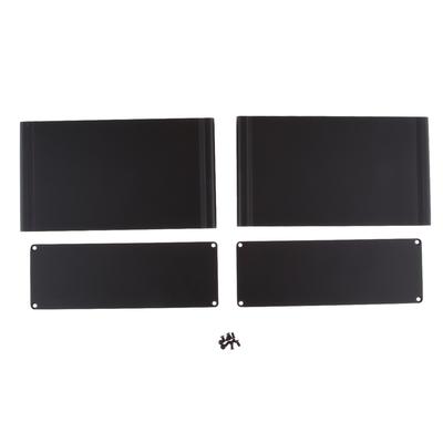 Extruded Aluminum Enclosure Cooling Flat Box Case DIY 140x133x47mm Gold