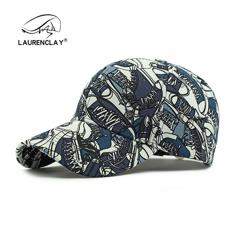 Spring and summer new graffiti hat women's outdoor sunscreen sunshade cap premium printing hardtop baseball cap men's trend