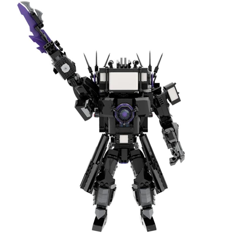 Skibidi Toilet Giant Upgrade Titan TV Man Building Blocks Toys 835pcs DIY Assembly Educational Bricks for Boys Girls Age 8-14 Bi