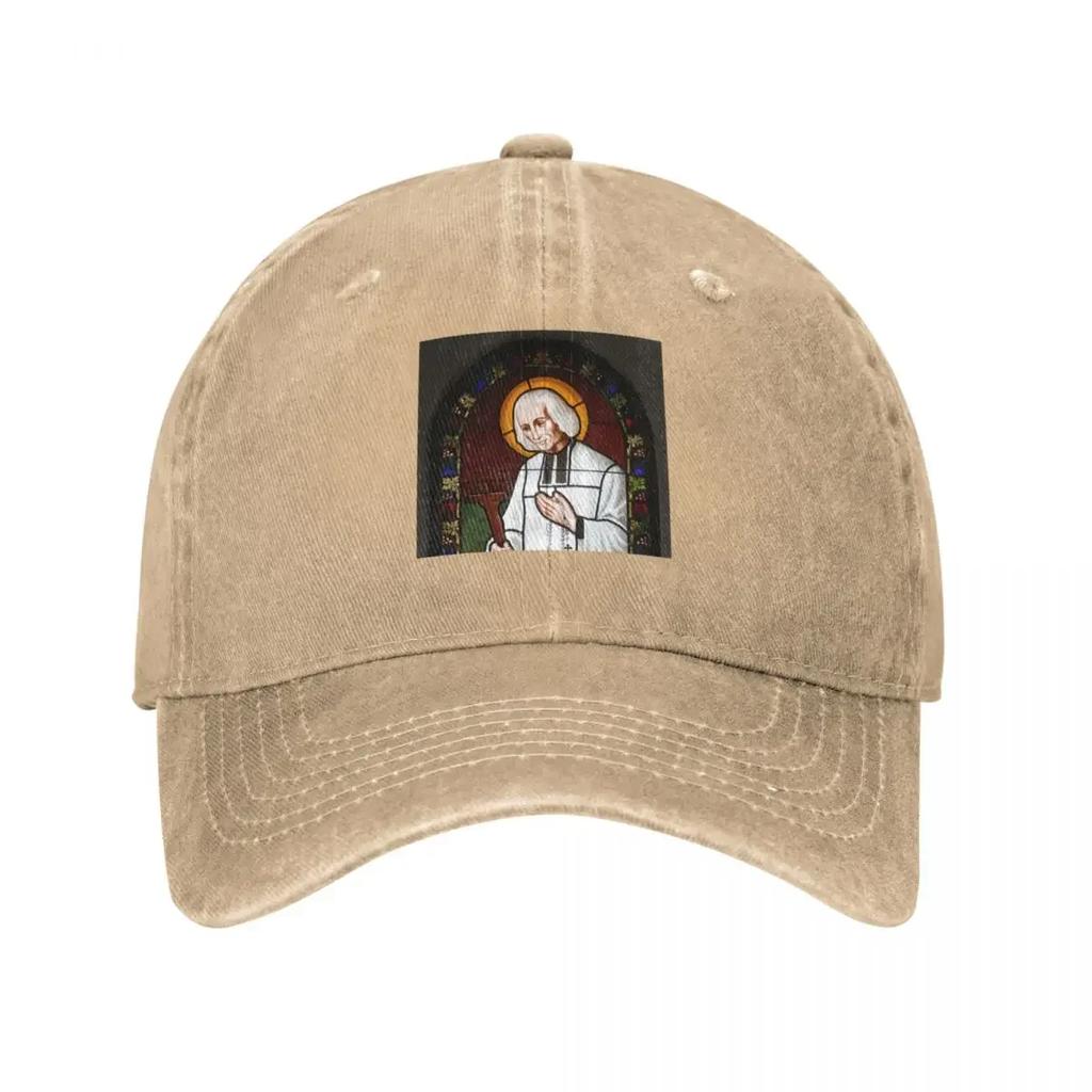 Priest Saint John Vianney Baseball Cap Golf Hat Sunscreen Bobble Hat fishing hat Unisex Luxury Brand Womens