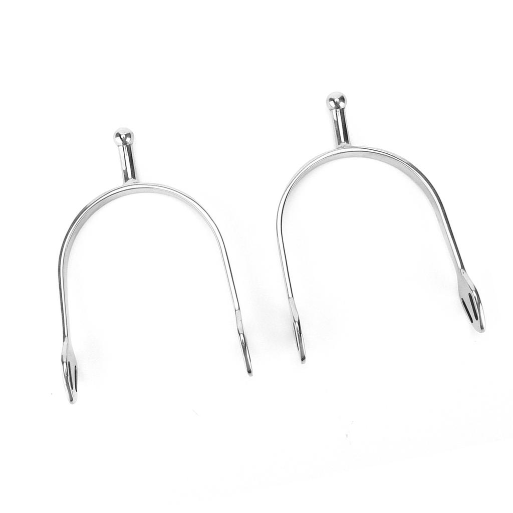Stainless Steel Horse Spurs Round Head English Spur Harmless to The Horse for Horsemanship Lovers