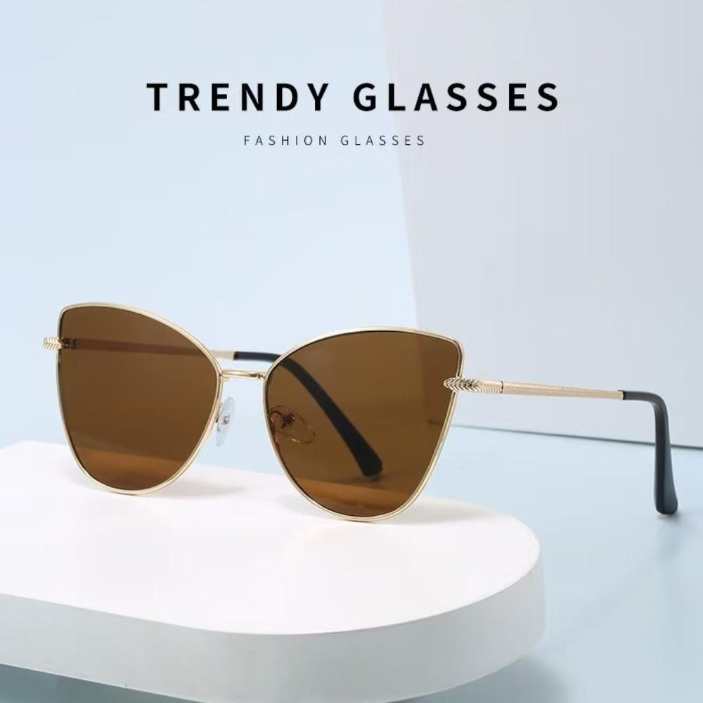 Sun Protection UV400 Eyewear Multicolor Big Frame Sun Glasses Fashion Cat Eye Sunglasses  Unisex