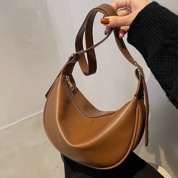 Ladies Casual One Shoulder Crossbody Dumpling Bag