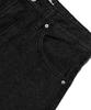 Road Road Maxi Denim Cutoff A-Line Long Skirt (Black Denim)