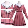 AnimeThe Fragrant Flower Blooms With Dignity Waguri Kaoruko Cosplay Costume Long Wig JK Top skirt Uniform Carnival Women suit