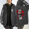 BLS Skull Print Hoodie Loose Fit Unisex Streetwear Sweatshirt Teens