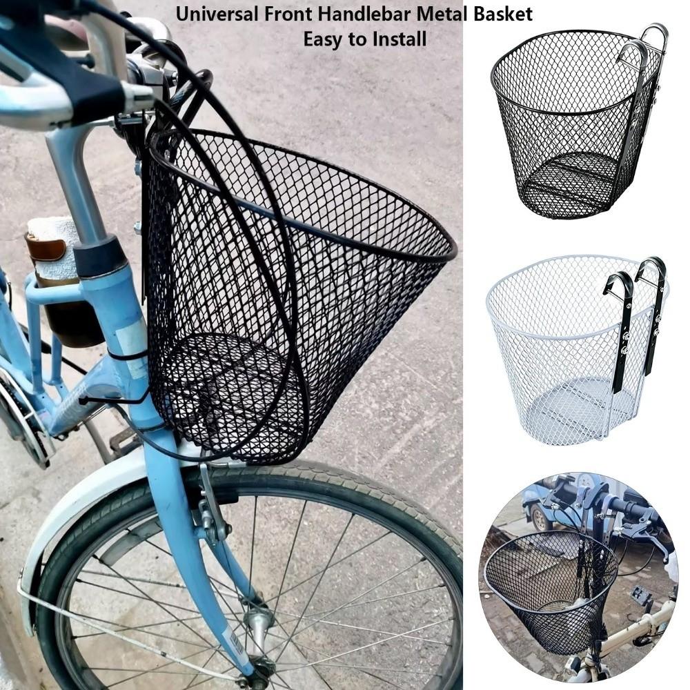 Easy to Install Mesh Storage Bike Basket Universal Metal Hanging Basket Outdoor Cycling Basket