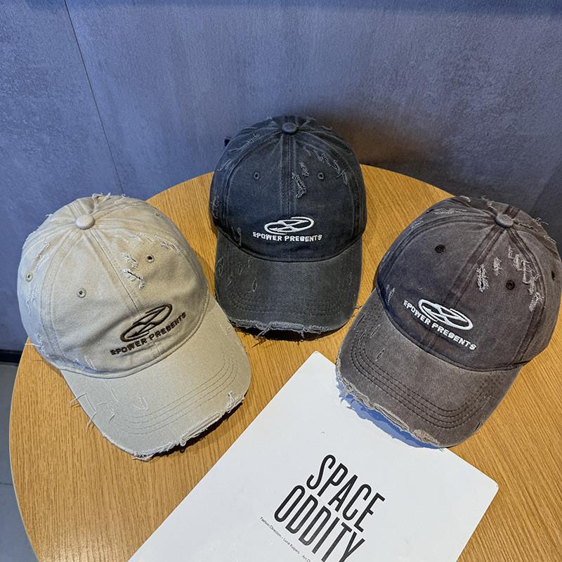 Fashion Broken Urban Hole Baseball Cap Women Sun Hat With Material Breathable