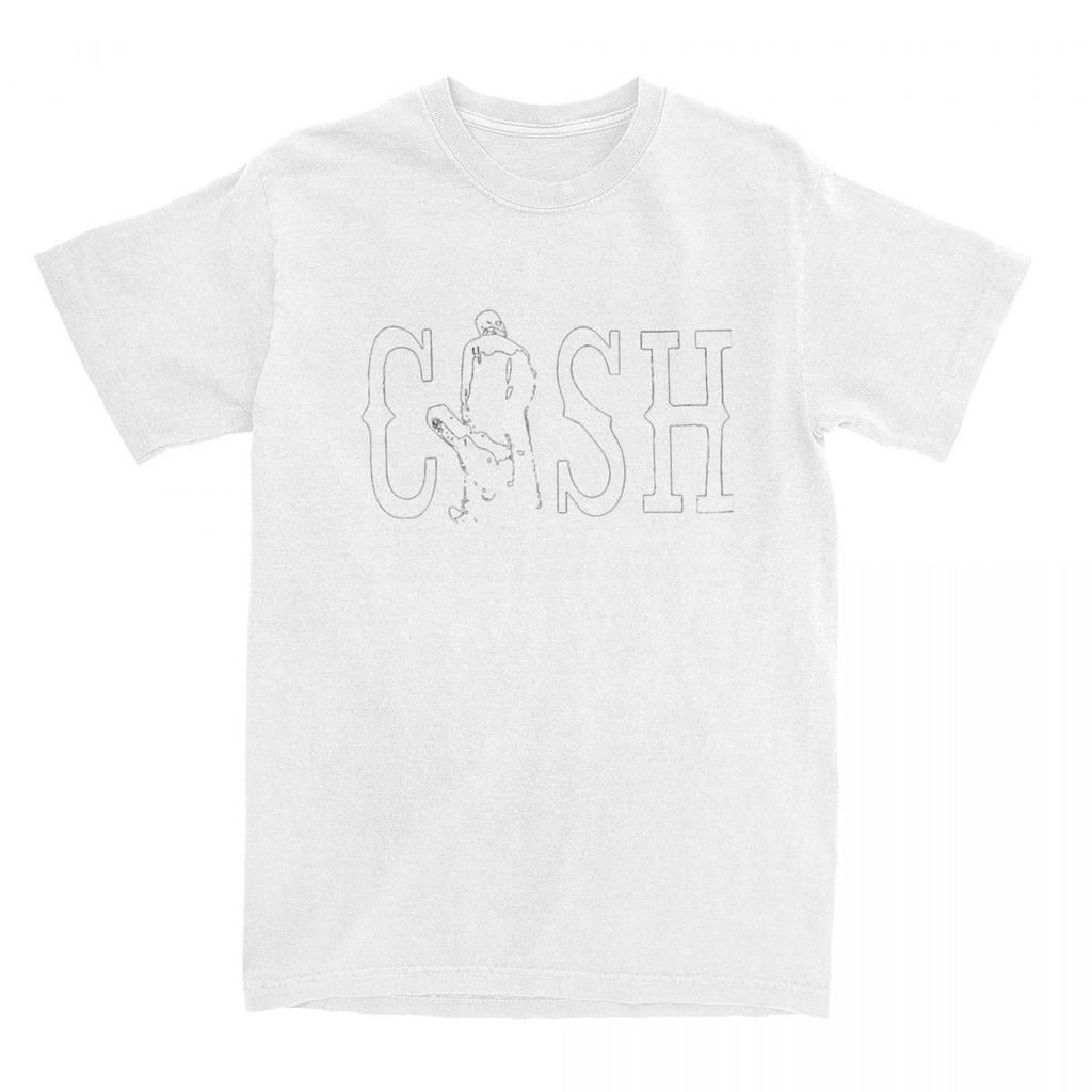 Summer Vintage Johnny Cash Walking Outside Musician T Shirt for Men Women Cotton Tee Shirt Gift Idea Tops