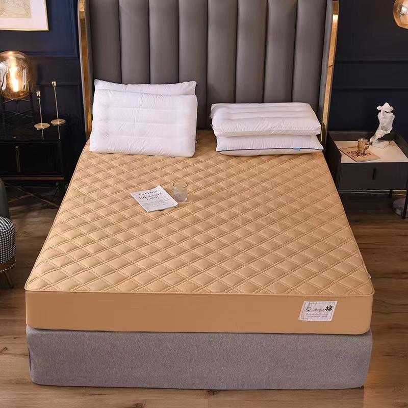 Высококачественный толстый стеганый наматрасник из 100 хлопка однотонный защитный чехол для кровати с защитой от клещей наволочка в комплект не входит 90x200x30cm 5964₽