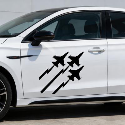 Dreipfeil-Geschwindigkeit Vinyl Autoaufkleber Wasserdicht für SUV LKW - Flugzeug-inspiriertes Auto Karosserie Fenster Rennsport Dekor Zubehör