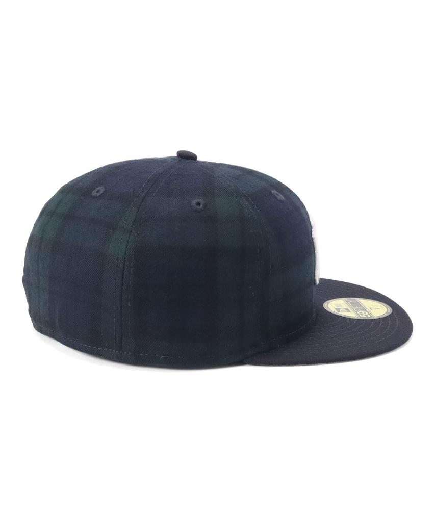 New Era Kšiltovka New Era 59FIFTY MLB POWERED BYGORO Collaboration NY Black Watch 7 5950 GORO NEYYAN BLKW NVY 3/8